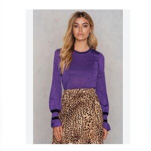 Baum Und Pferdgarten Carmel Sweater in Purple Glitter XS
